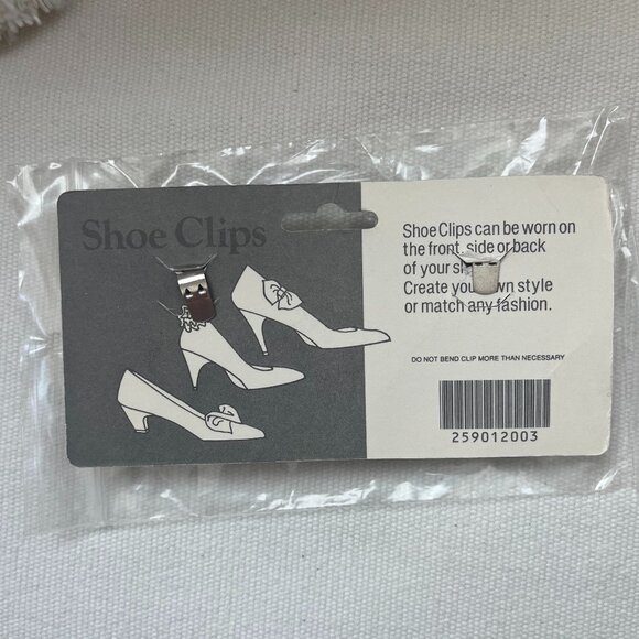 Vintage | Black & Gold Shoe Clips - Picture 2 of 2